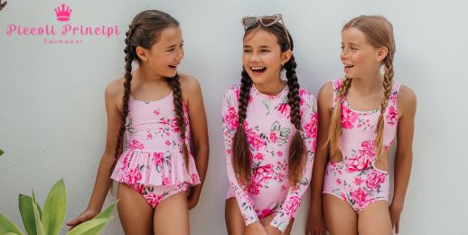 Piccoli Principi maudymosi kostiumėliai mergaitėms