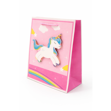 3D dovanų maišelis "Unicorn" mėlynas 18 x 23 x 7 cm 3D dovanų maišelis "Unicorn" mėlynas 18 x 23 x 7 cm