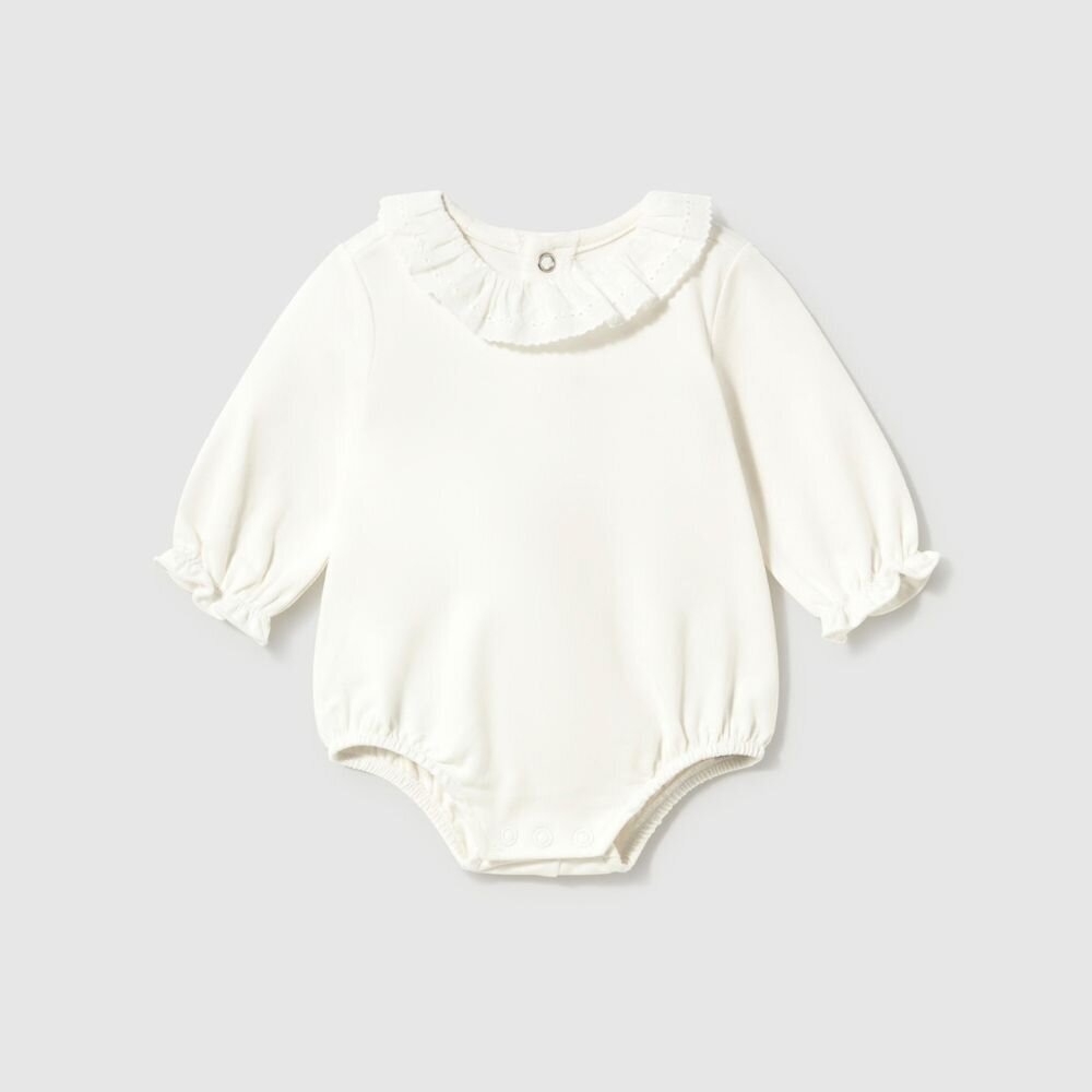 Baby girl white long sleeve bodysuit Mayoral 2770