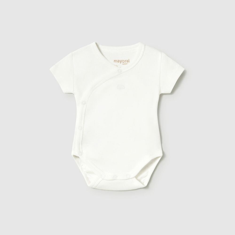 Baby white cotton short-sleeve bodysuit Mayoral 2703 Baby white cotton short-sleeve bodysuit Mayoral 2703