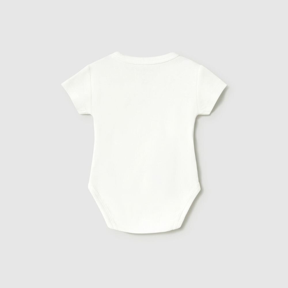 Baby white cotton short-sleeve bodysuit Mayoral 2703 1