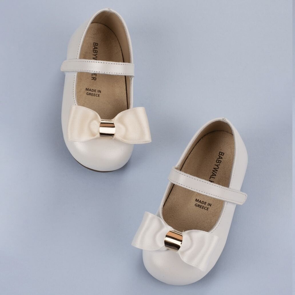 BabyWalker white ballerina shoes with satin bow 6 BabyWalker white ballerina shoes with satin bow 6
