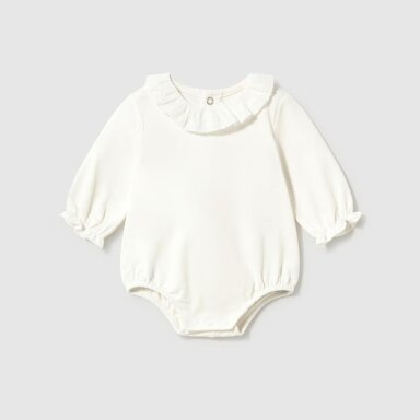 Baby girl white long sleeve bodysuit Mayoral 2770