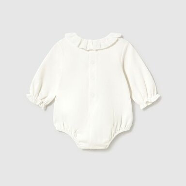 Baby girl white long sleeve bodysuit Mayoral 2770