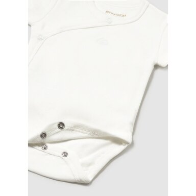Baby white cotton short-sleeve bodysuit Mayoral 2703