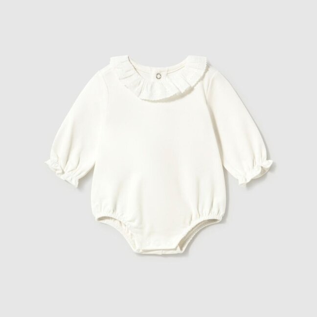 Baby girl white long sleeve bodysuit Mayoral 2770 Baby girl white long sleeve bodysuit Mayoral 2770