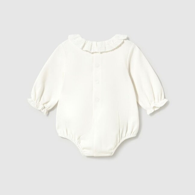 Baby girl white long sleeve bodysuit Mayoral 2770 1 Baby girl white long sleeve bodysuit Mayoral 2770 1