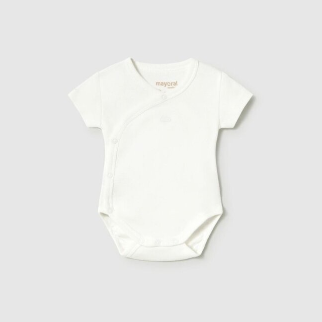 Baby white cotton short-sleeve bodysuit Mayoral 2703 Baby white cotton short-sleeve bodysuit Mayoral 2703