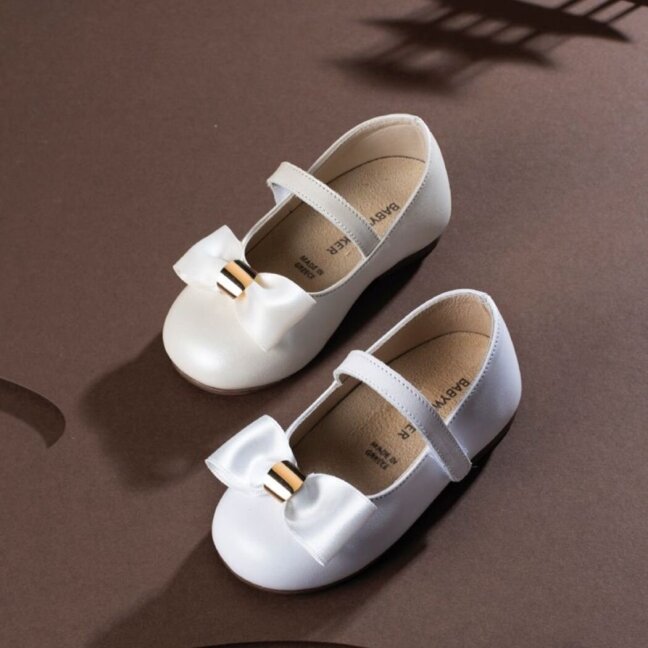 BabyWalker white ballerina shoes with satin bow 5 BabyWalker white ballerina shoes with satin bow 5