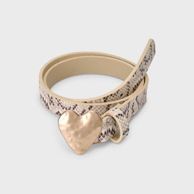 Girls beige faux leather belt with heart detail Mayoral 10203 Girls beige faux leather belt with heart detail Mayoral 10203
