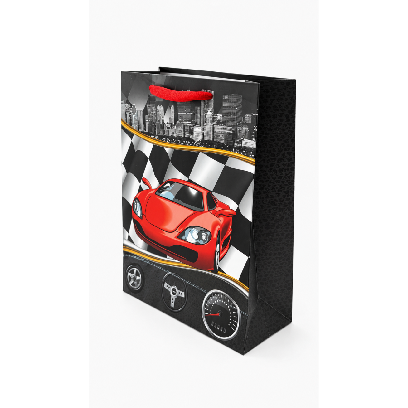Dovanų maišelis "Red racing car" 18 x 23 x 7 cm Dovanų maišelis "Red racing car" 18 x 23 x 7 cm