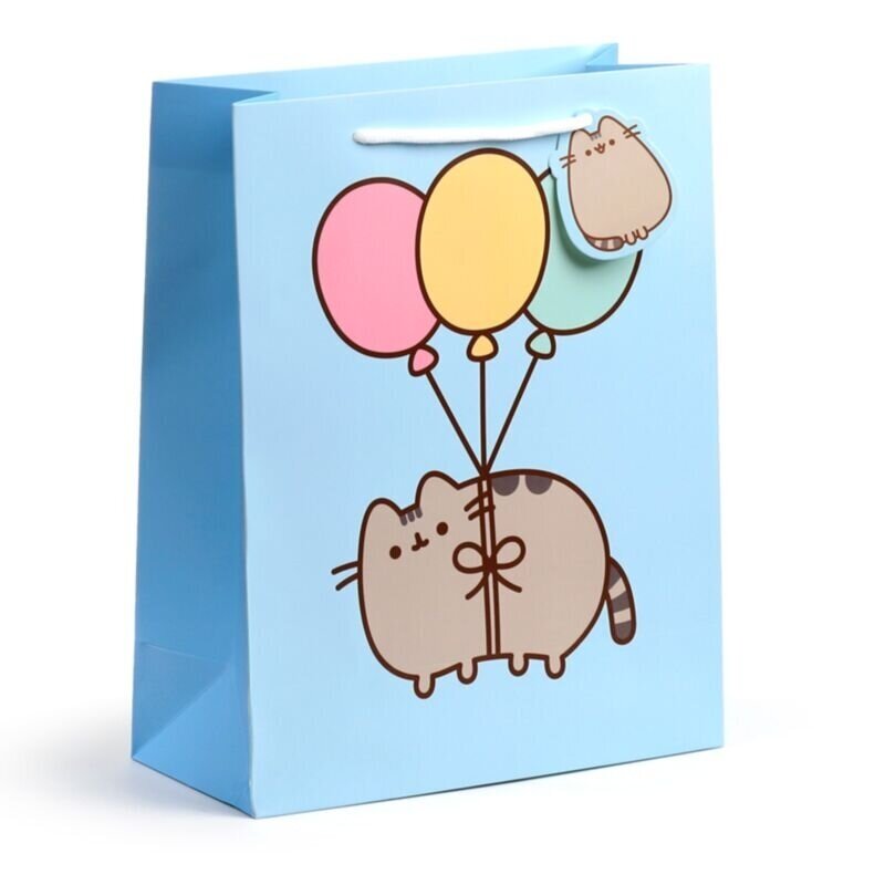 Dovanų maišelis "Pusheen the cat balloons" 33 x 26 x 12 cm