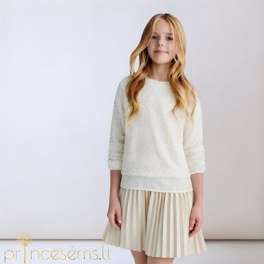 Girls ivory & beige sequin dress set Mayoral 4925 Girls ivory & beige sequin dress set Mayoral 4925