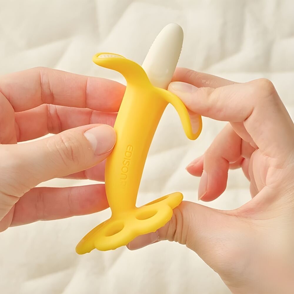 EDISONmama banano formos kramtukas kūdikiams 3mėn+ 4 EDISONmama banano formos kramtukas kūdikiams 3mėn+ 4