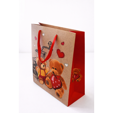 Dovanų maišelis "Teddy Bear Love" 26 x 32 x 10 cm Dovanų maišelis "Teddy Bear Love" 26 x 32 x 10 cm