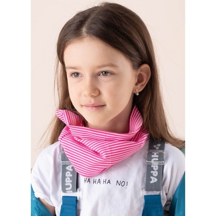 Huppa Girls cotton tube scarf Jada pink 1 Huppa Girls cotton tube scarf Jada pink 1