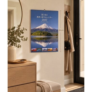 Japoniškas sieninis kalendorius "Mount Fuji" 2027 Japoniškas sieninis kalendorius "Mount Fuji" 2027