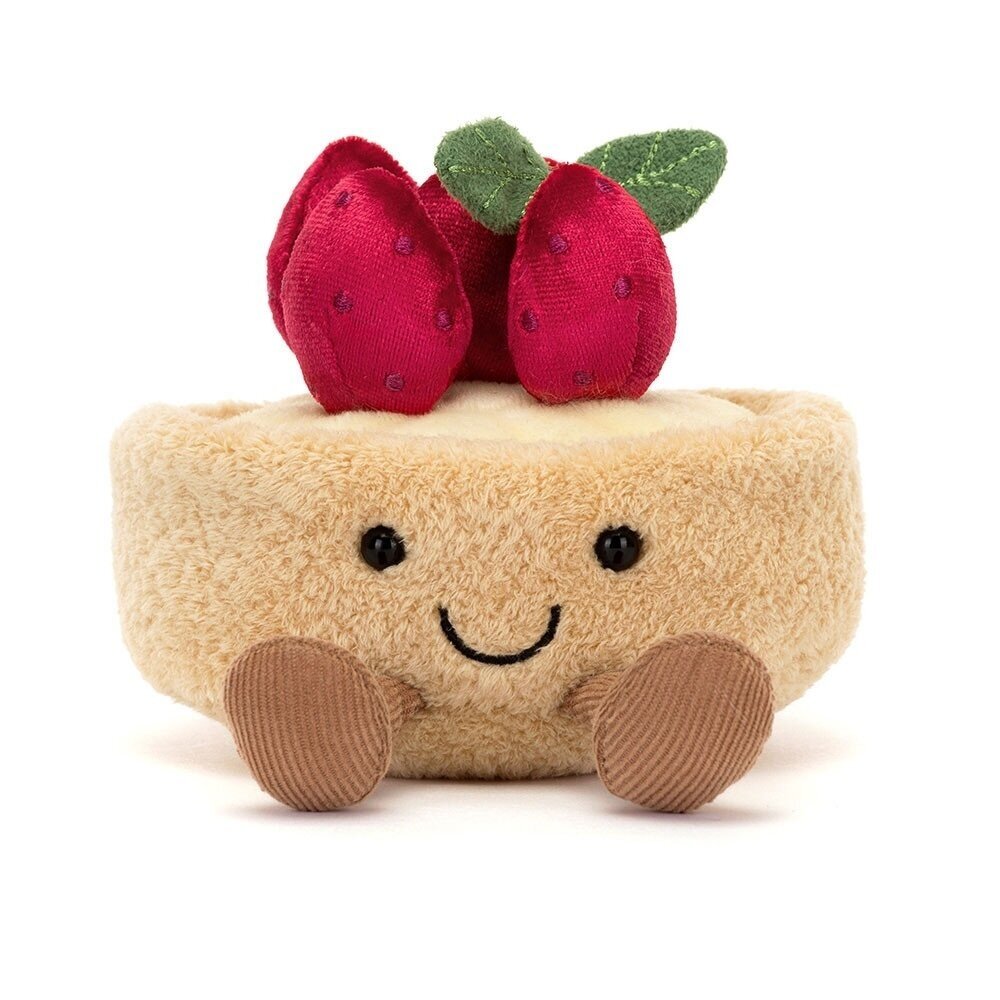 Jellycat pliušinis žaislas Amuseables Fleurette Tarte Aux Fraises 1