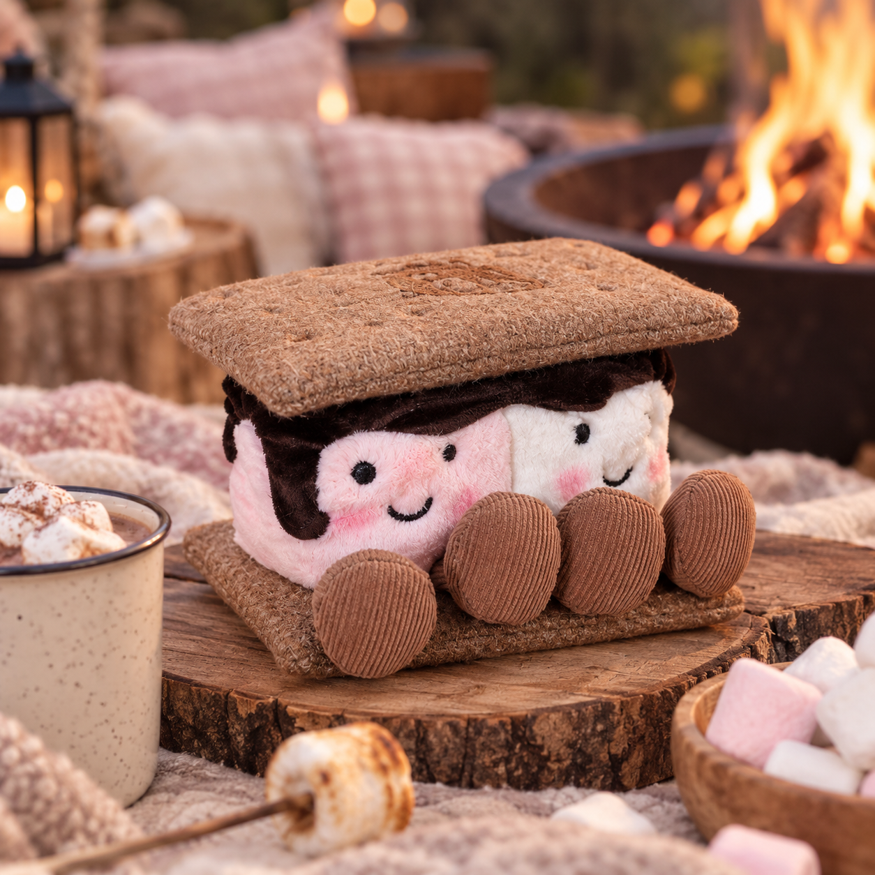 Jellycat pliušinis žaislas Amuseables S'mores Marshmallows 9