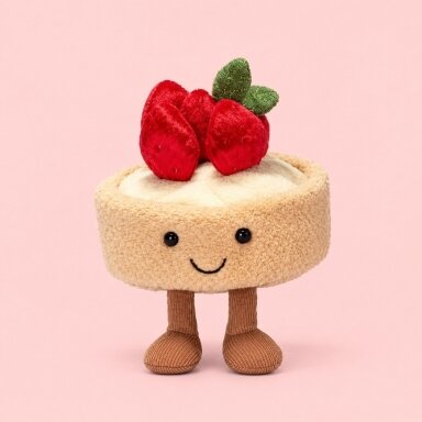 Jellycat pliušinis žaislas Amuseables Fleurette Tarte Aux Fraises Jellycat pliušinis žaislas Amuseables Fleurette Tarte Aux Fraises