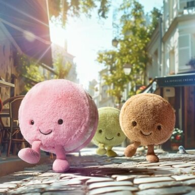Jellycat pliušinis žaislas Amuseables Mia Macaron