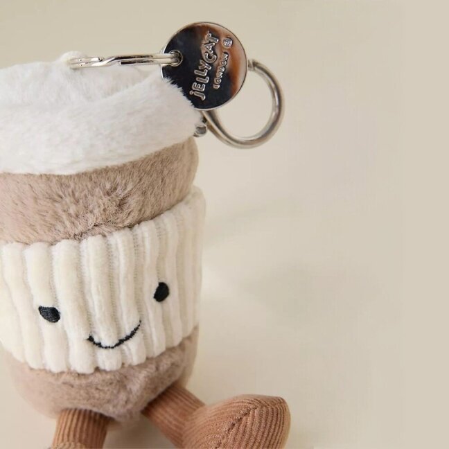 Jellycat kavos puodelio rankinės pakabukas Amuseables Coffee-to-Go 1 Jellycat kavos puodelio rankinės pakabukas Amuseables Coffee-to-Go 1