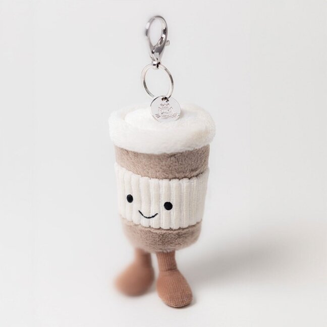 Jellycat kavos puodelio rankinės pakabukas Amuseables Coffee-to-Go 6 Jellycat kavos puodelio rankinės pakabukas Amuseables Coffee-to-Go 6