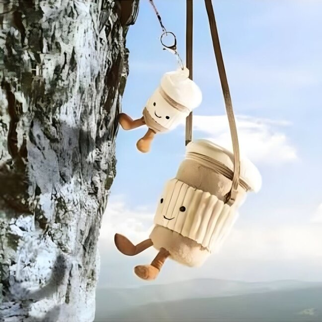 Jellycat kavos puodelio rankinės pakabukas Amuseables Coffee-to-Go 7 Jellycat kavos puodelio rankinės pakabukas Amuseables Coffee-to-Go 7