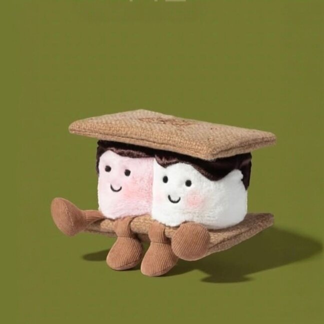Jellycat pliušinis žaislas Amuseables S'mores Marshmallows 4