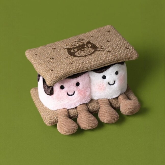 Jellycat pliušinis žaislas Amuseables S'mores Marshmallows