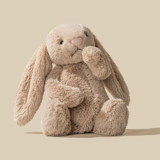 Jellycat pliušinis žaislas Bashful Beige Bunny 4