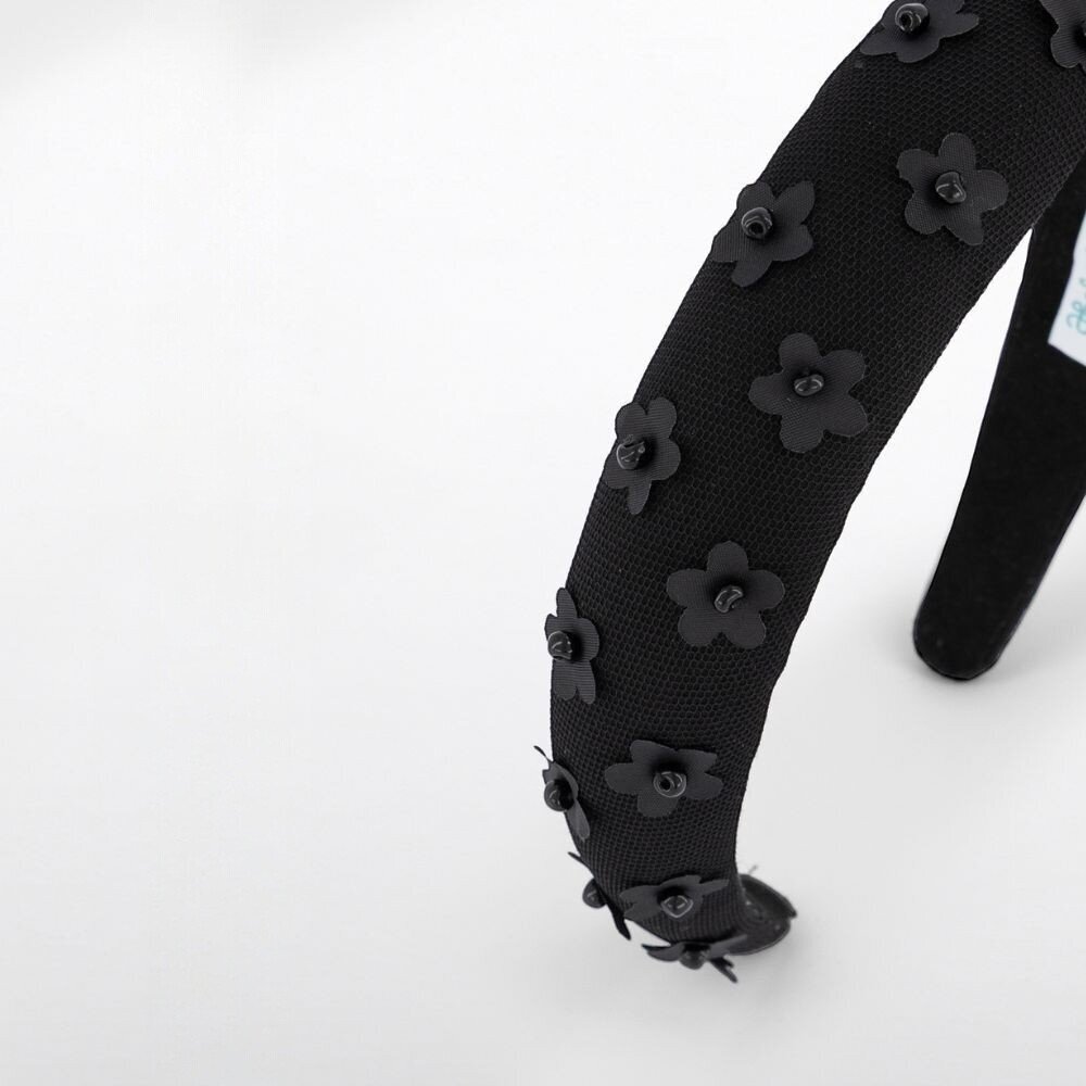 Girls black hairband with flowers Abel & Lula 5919 2 Girls black hairband with flowers Abel & Lula 5919 2