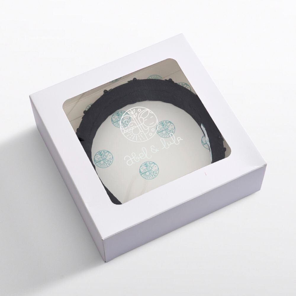 Girls black hairband with flowers Abel & Lula 5919 3