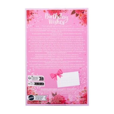 Kolekcinė Barbie lėlė su gėlėta alyvine suknele Kolekcinė Barbie lėlė su gėlėta alyvine suknele