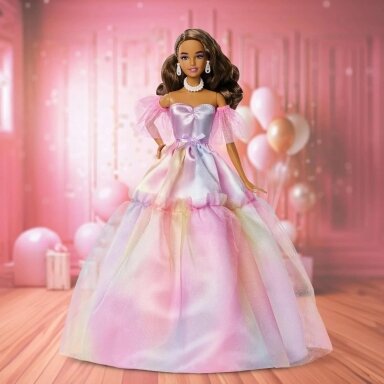 Kolekcinė Barbie Signature Birthday Wishes lėlė pastel rainbow Kolekcinė Barbie Signature Birthday Wishes lėlė pastel rainbow