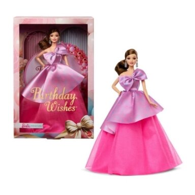Kolekcinė Barbie lėlė su rožine suknele Kolekcinė Barbie lėlė su rožine suknele