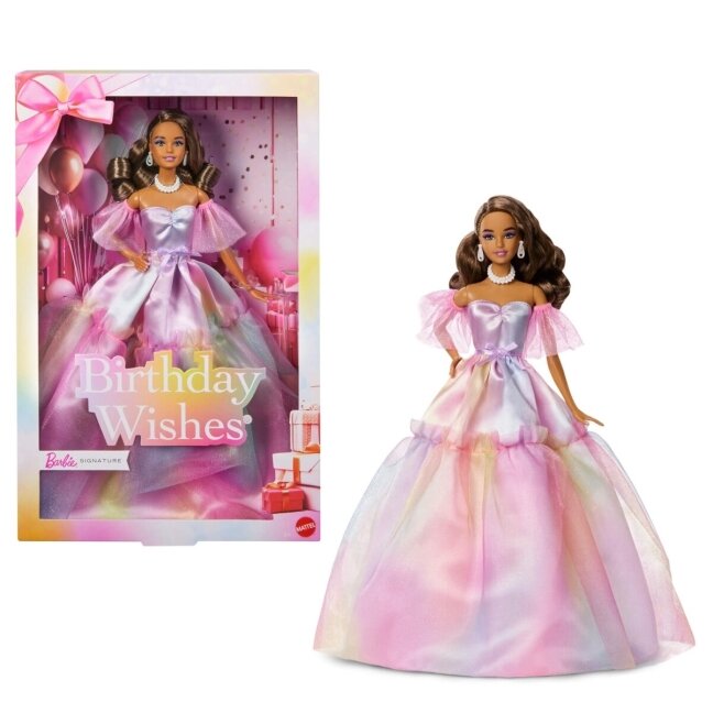 Kolekcinė Barbie Signature Birthday Wishes lėlė pastel rainbow