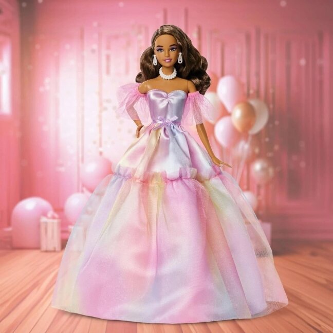 Kolekcinė Barbie Signature Birthday Wishes lėlė pastel rainbow 1 Kolekcinė Barbie Signature Birthday Wishes lėlė pastel rainbow 1