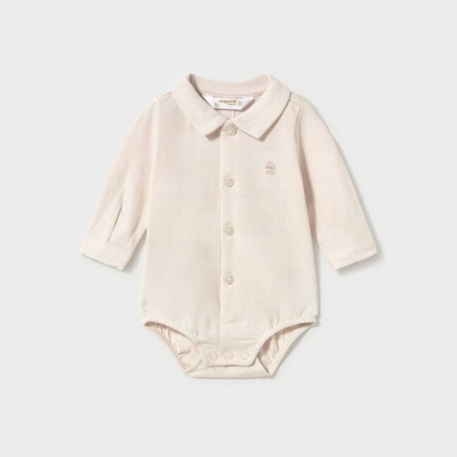 Baby boy shirt-style bodysuit with long sleeves Mayoral 2775 Baby boy shirt-style bodysuit with long sleeves Mayoral 2775