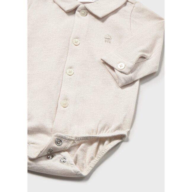 Baby boy shirt-style bodysuit with long sleeves Mayoral 2775 2