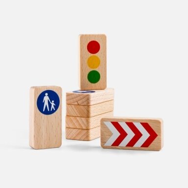Mediniai kelio ženklai WayToPlay Traffic Signs