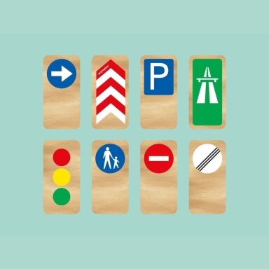 Mediniai kelio ženklai WayToPlay Traffic Signs