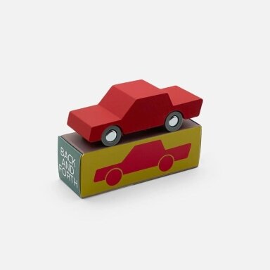 Medinis raudonas automobilis WayToPlay Back and Forth