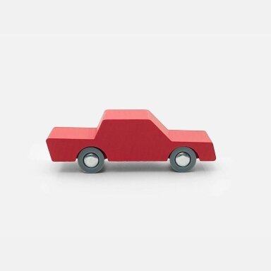Medinis raudonas automobilis WayToPlay Back and Forth