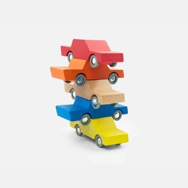 Medinis raudonas automobilis WayToPlay Back and Forth
