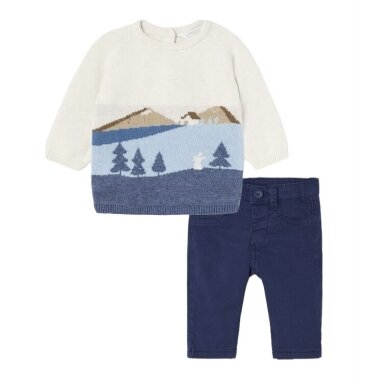 Newborn cardigan with mountain motif Mayoral 2397