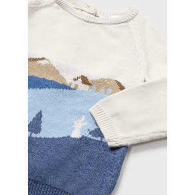 Newborn cardigan with mountain motif Mayoral 2397