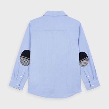 Boys long sleeved blue shirt with bow-tie Mayoral 4139 Boys long sleeved blue shirt with bow-tie Mayoral 4139