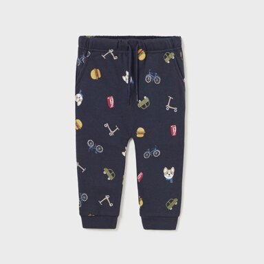 Boys blue jersey joggers "Fun on Wheels" Mayoral 2538