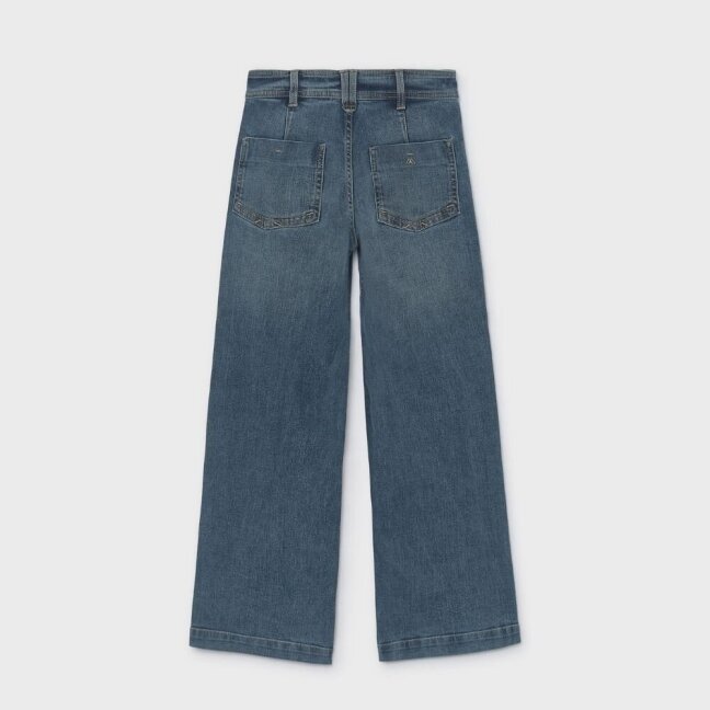 Girls blue wide-leg jeans Mayoral 7503 3